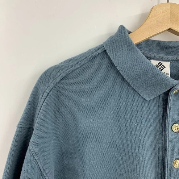 Columbia Men's Classic 100% Cotton Short Sleeve Collared Polo Shirt Size L‎ - Picture 3 of 12